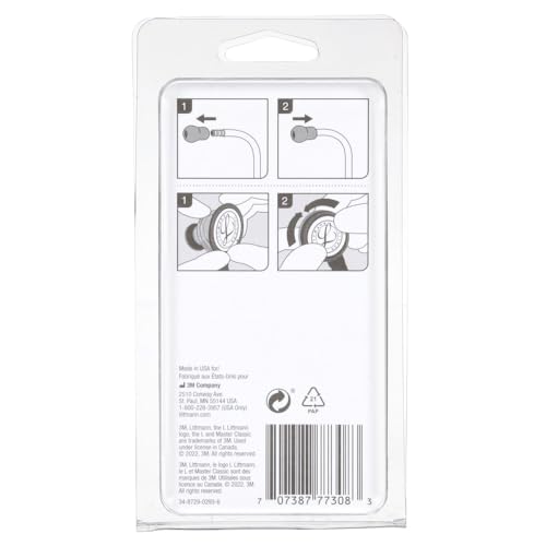 3M Littmann Stethoscope Spare Parts Kit, Master Classic, Grey, 40023