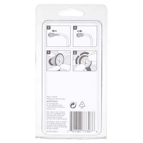 3M Littmann Stethoscope Spare Parts Kit, Master Classic, Black, 40022