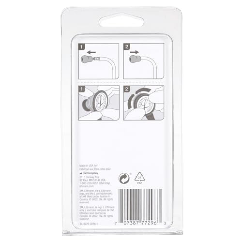 3M Littmann Stethoscope Spare Parts Kit, Classic II S.E., Black, 40005