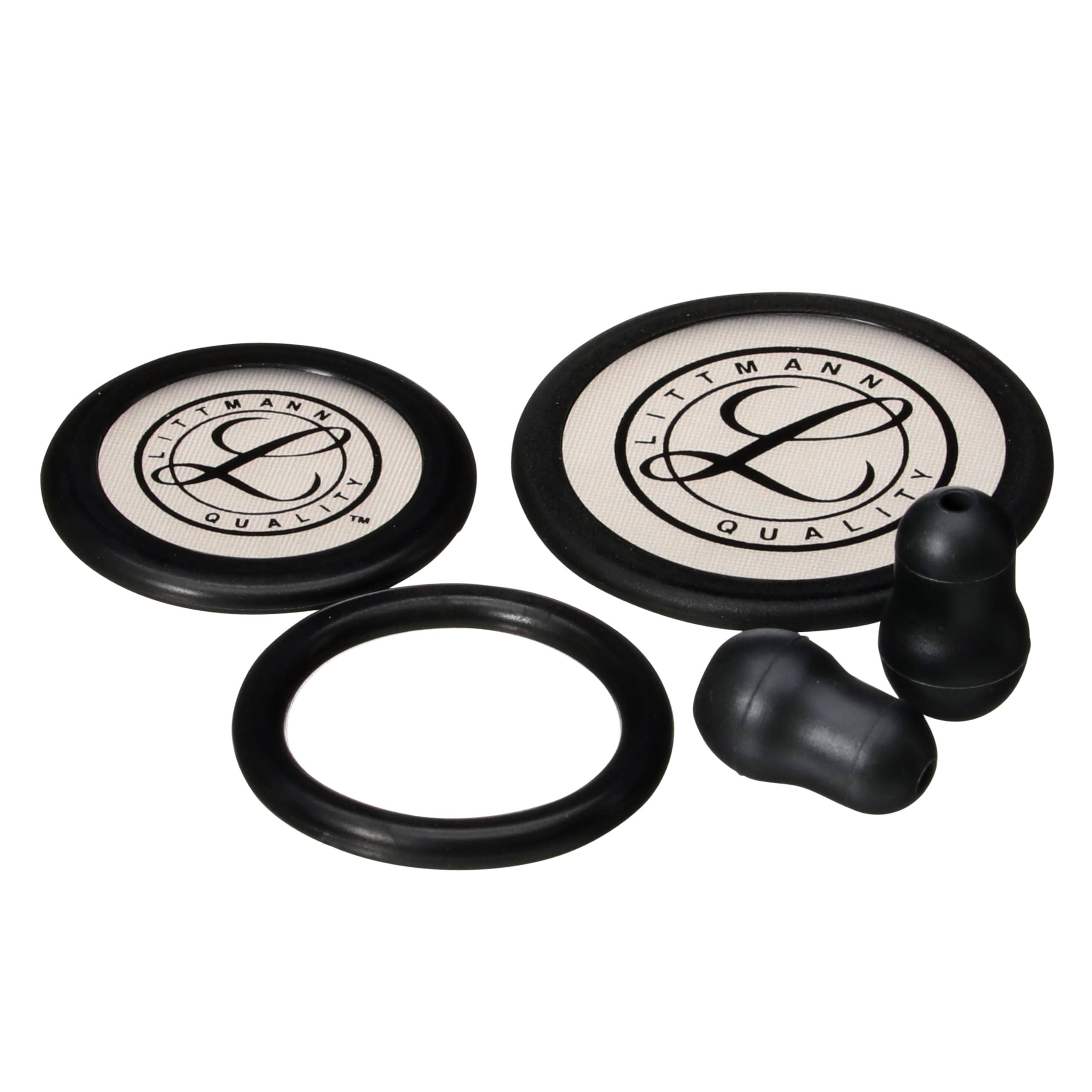 3M Littmann Stethoscope Spare Parts Kit, Classic III, Cardiology IV and CORE, Black, 40016