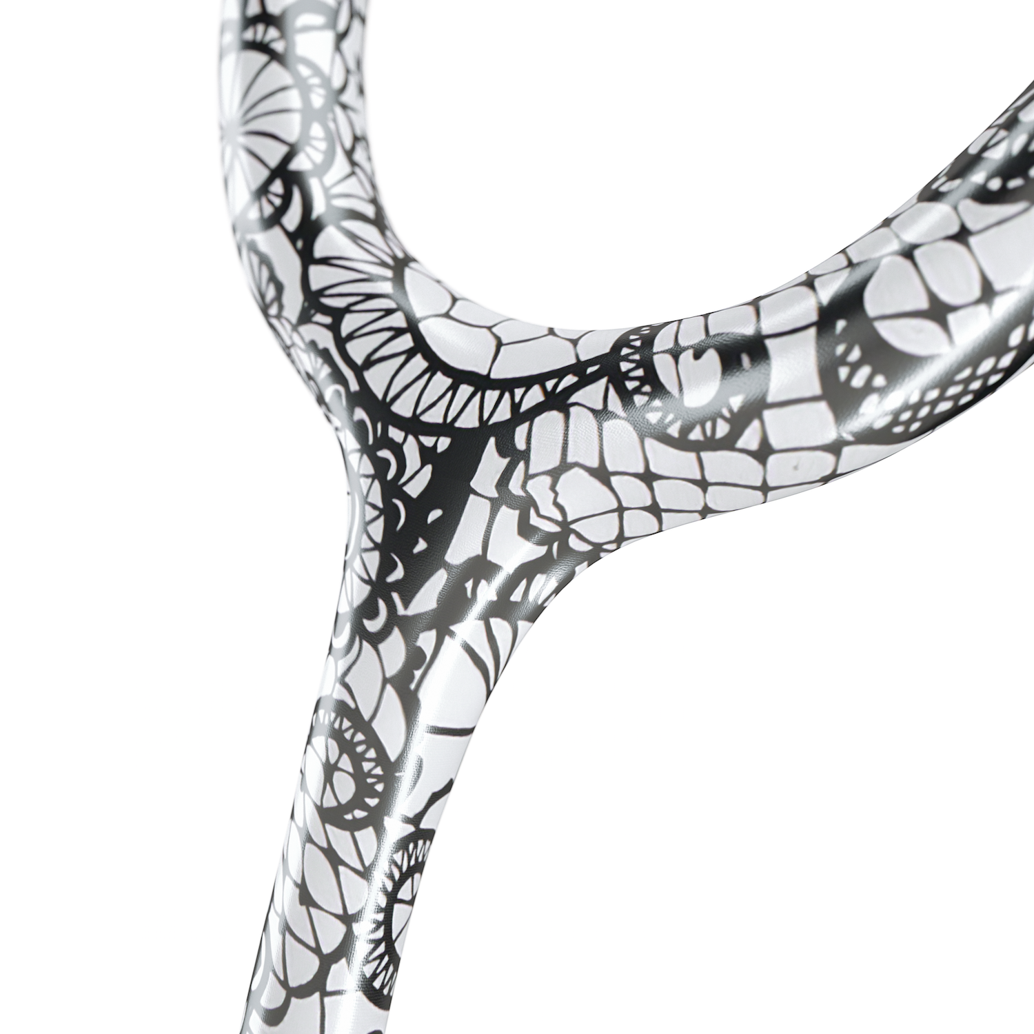 MD One® Epoch® Titanium Adult Stethoscope - Moulin Blanc/Metalika + Travel Case