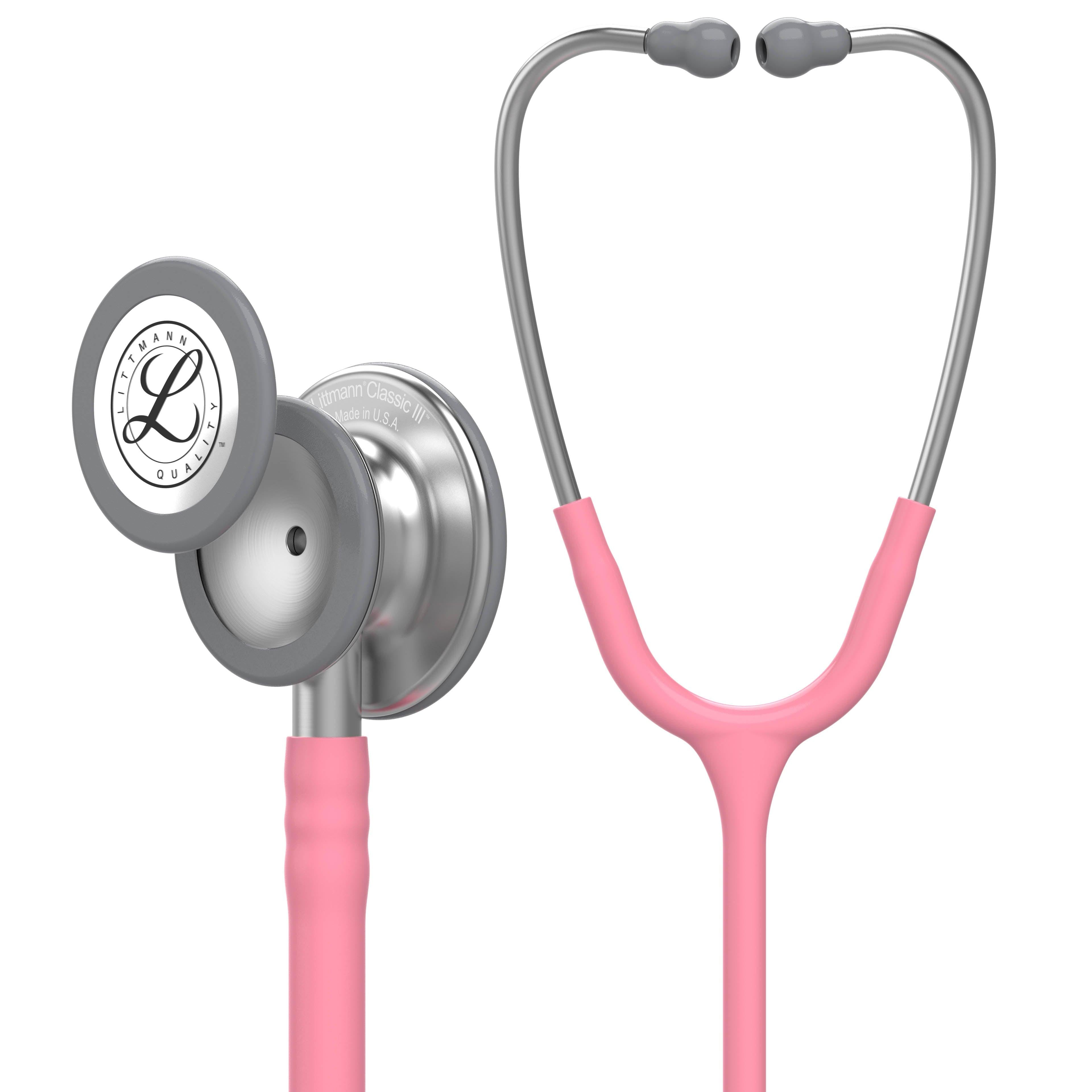 Littmann Classic III Monitoring Stethoscope: Pearl Pink 5633