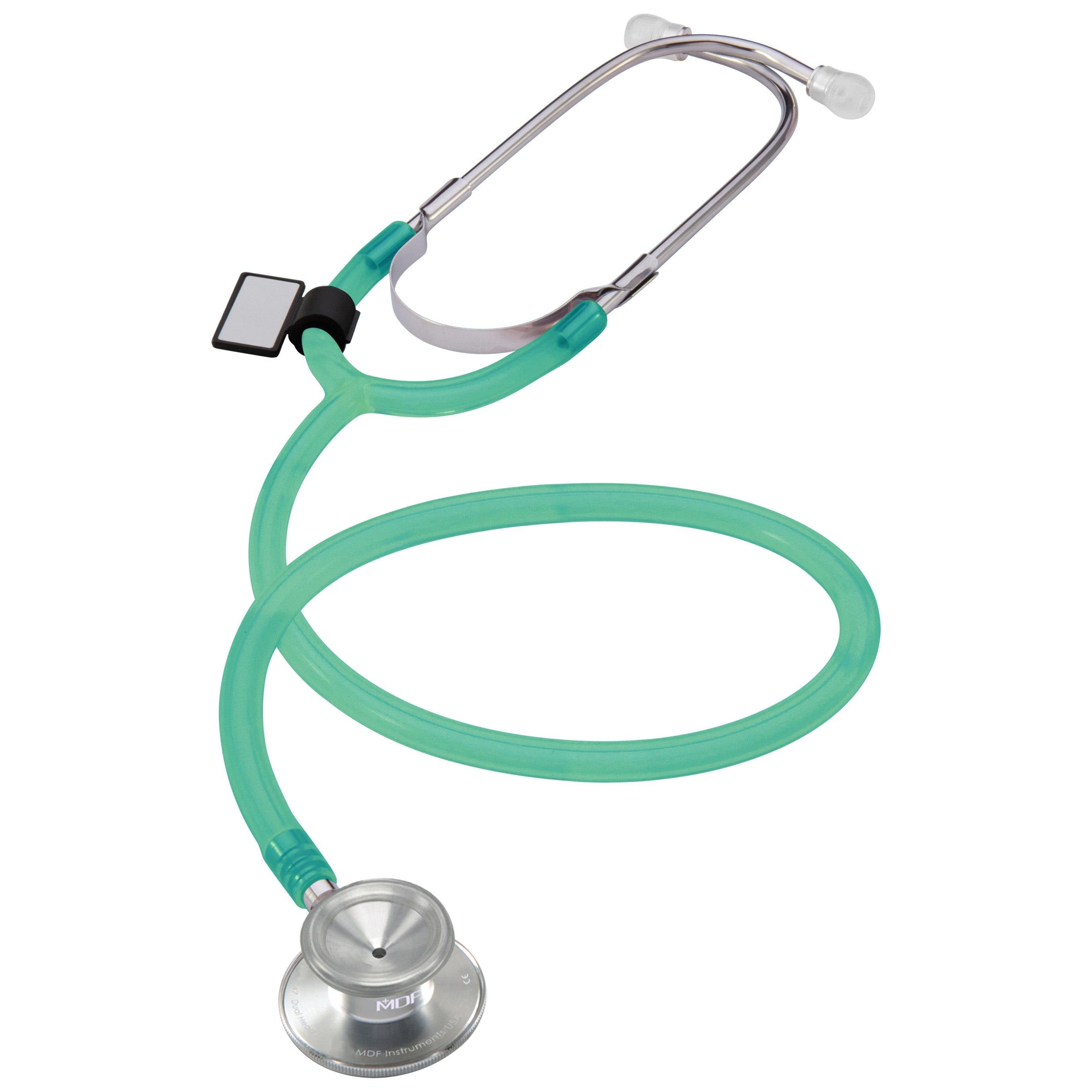 Basic Dual Head Stethoscope - Translucent Green