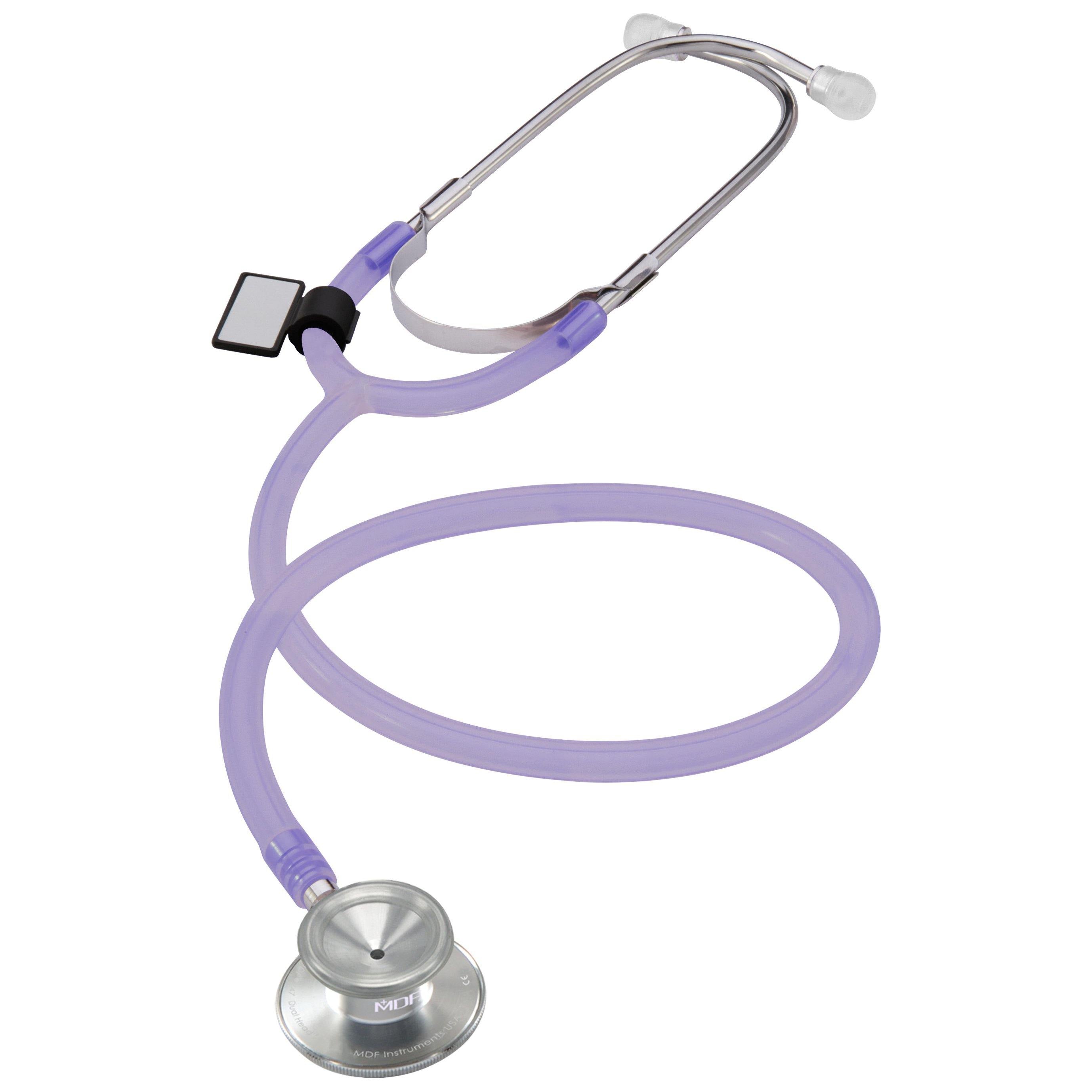 Basic Dual Head Stethoscope - Translucent Purple