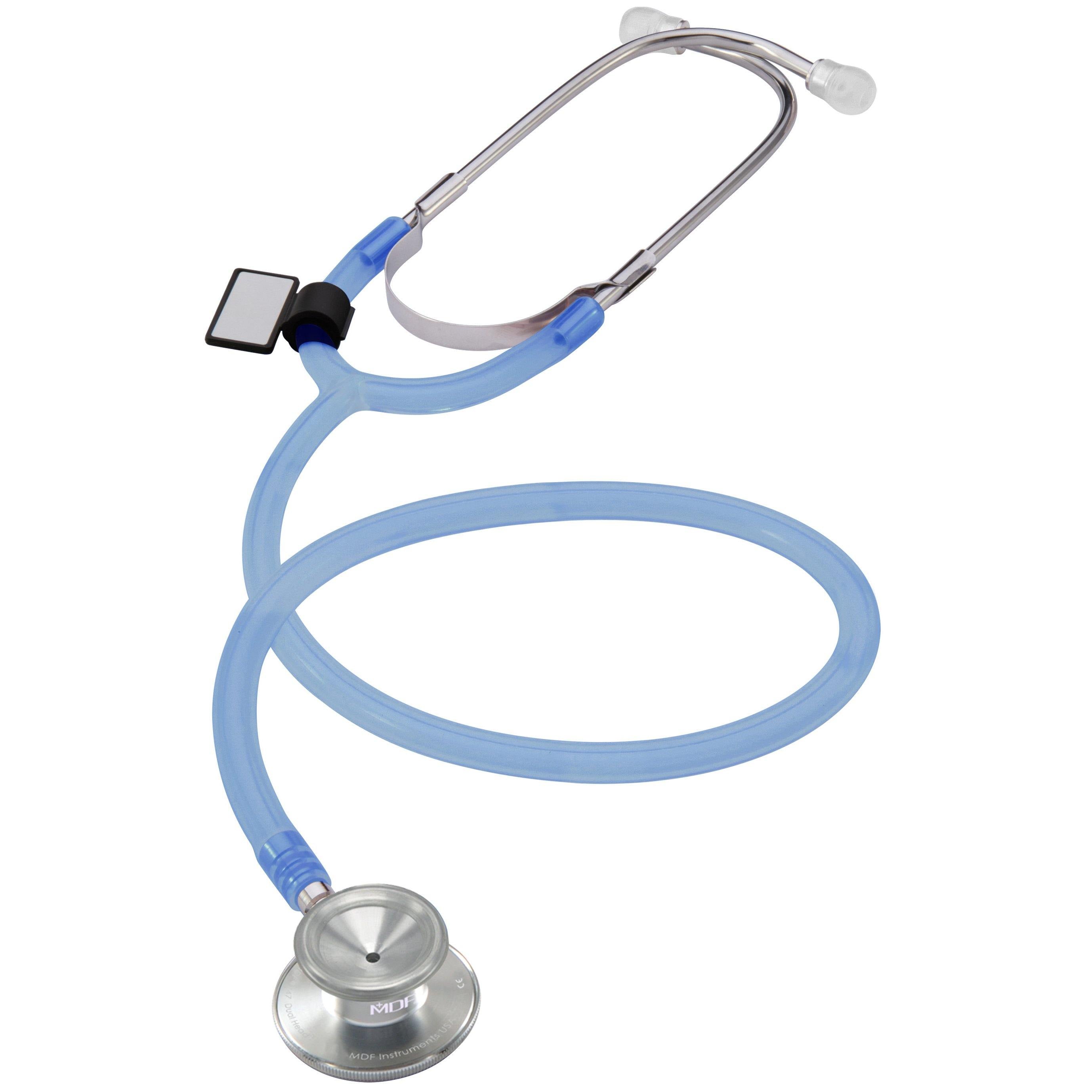 Basic Dual Head Stethoscope - Translucent Blue
