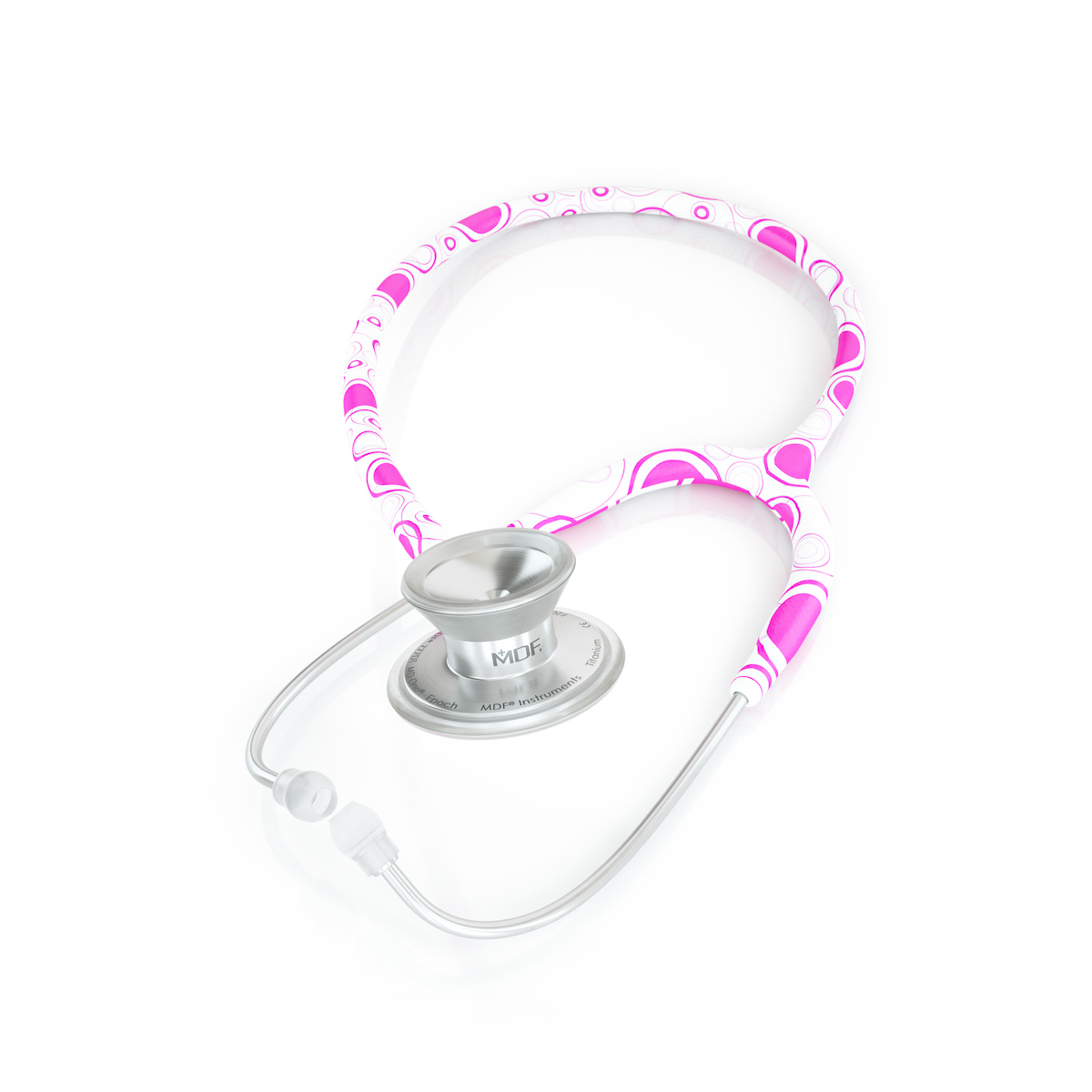 MD One® Epoch® Titanium Adult Stethoscope - Pinkadelic