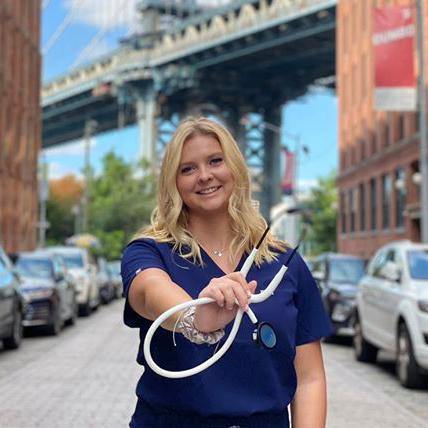 Acoustica® Stethoscope - White/Black