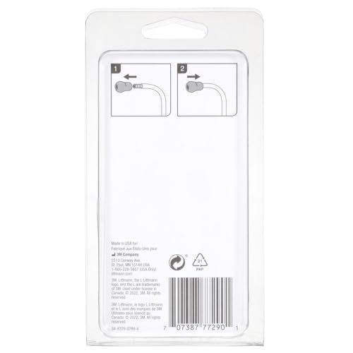 3M Littmann Stethoscope Spare Parts Kit, Snap Tight Soft-Sealing Eartips, Black, Large and Small, 40001