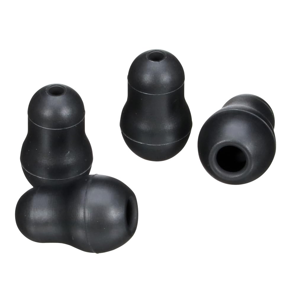 3M Littmann Stethoscope Spare Parts Kit, Snap Tight Soft-Sealing Eartips, Black, Large and Small, 40001