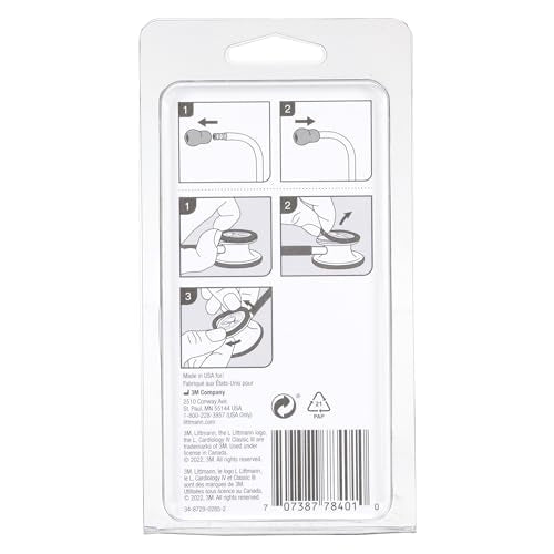 3M Littmann Stethoscope Spare Parts Kit, Classic III, Cardiology IV and CORE, Grey, 40017
