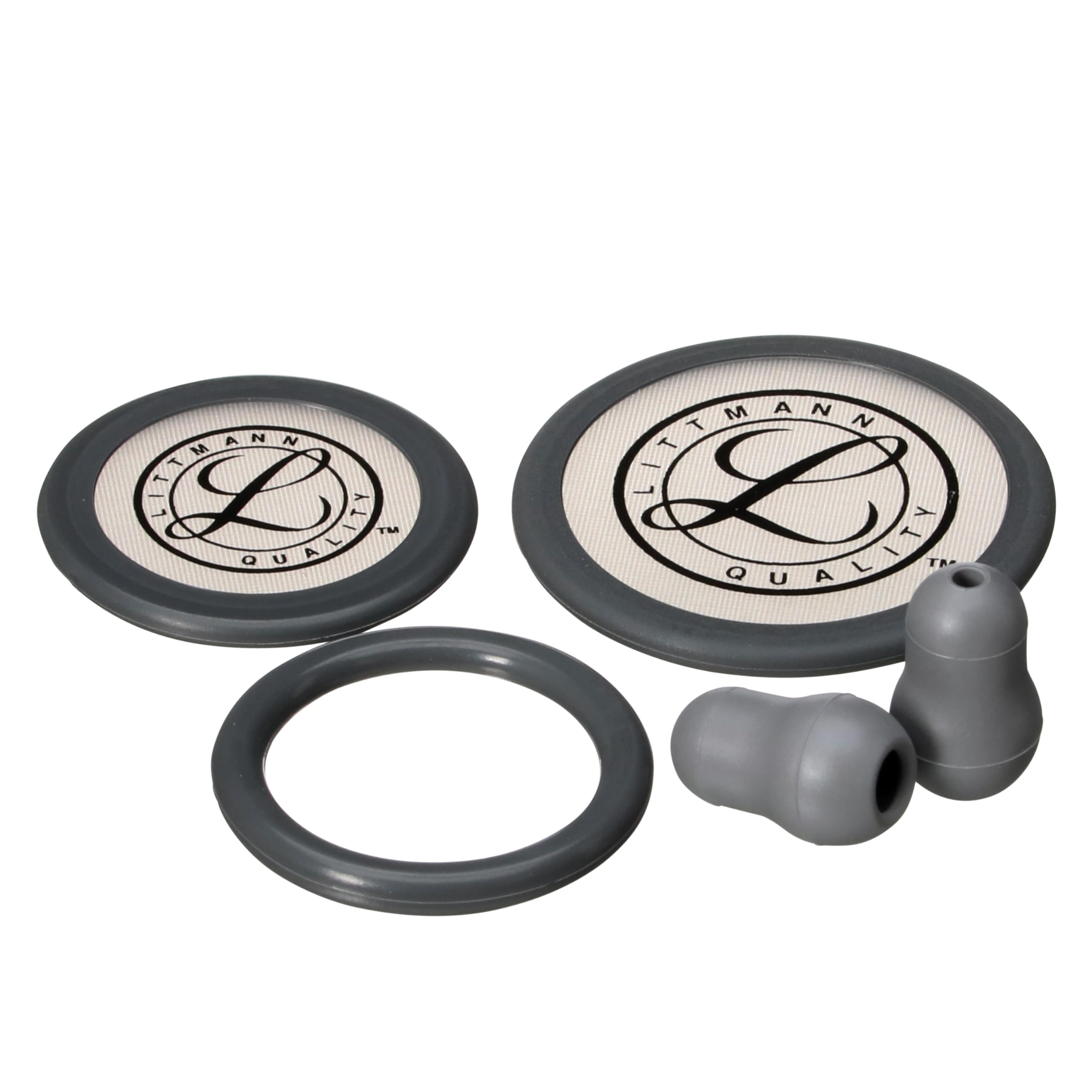 3M Littmann Stethoscope Spare Parts Kit, Classic III, Cardiology IV and CORE, Grey, 40017