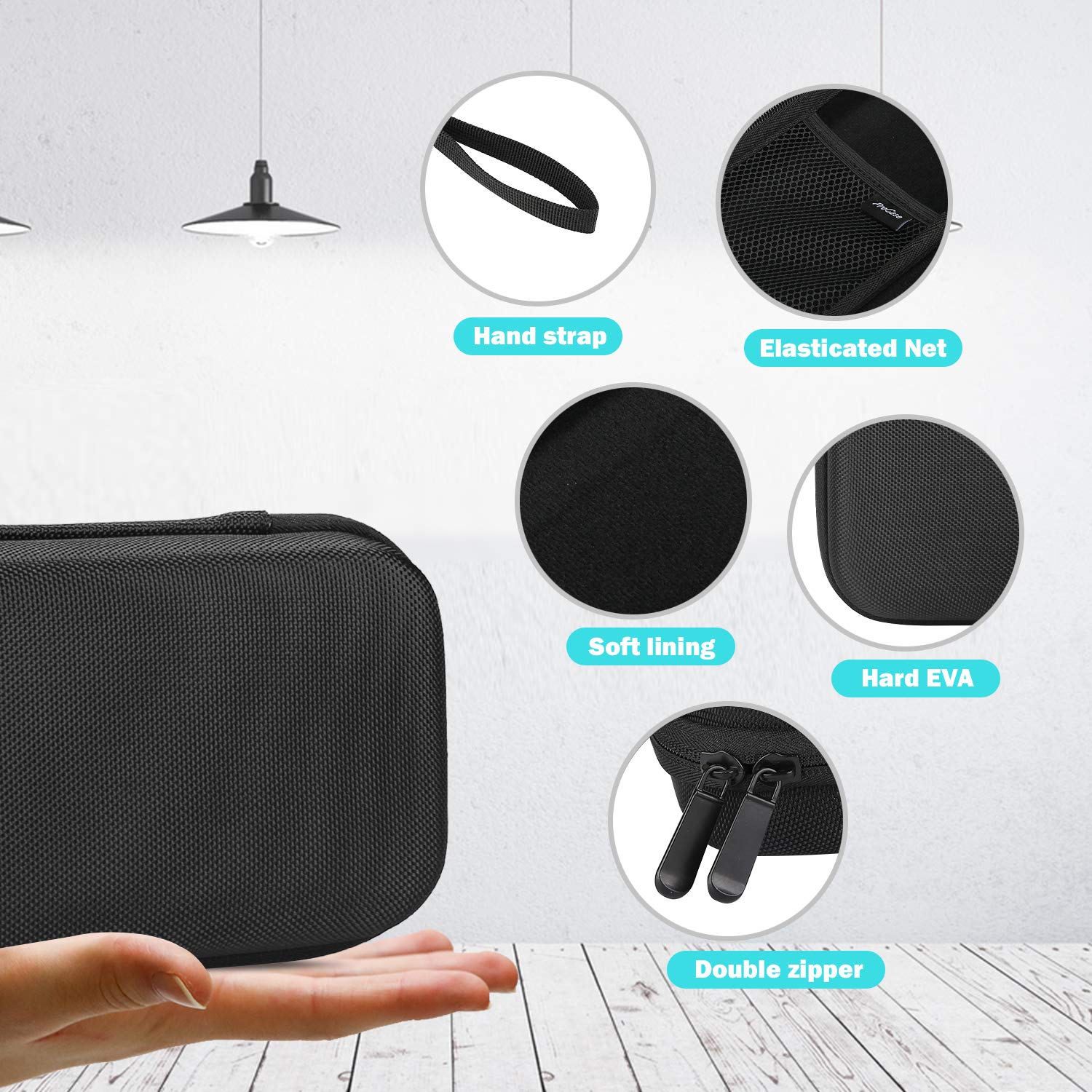 ProCase Stethoscope Case for Littmann Cassic/Omron/ADC/Dixie EMS Stethoscope, Doctor Nurse Ambulance Bag Pouch, Medical Students Accessories -Black