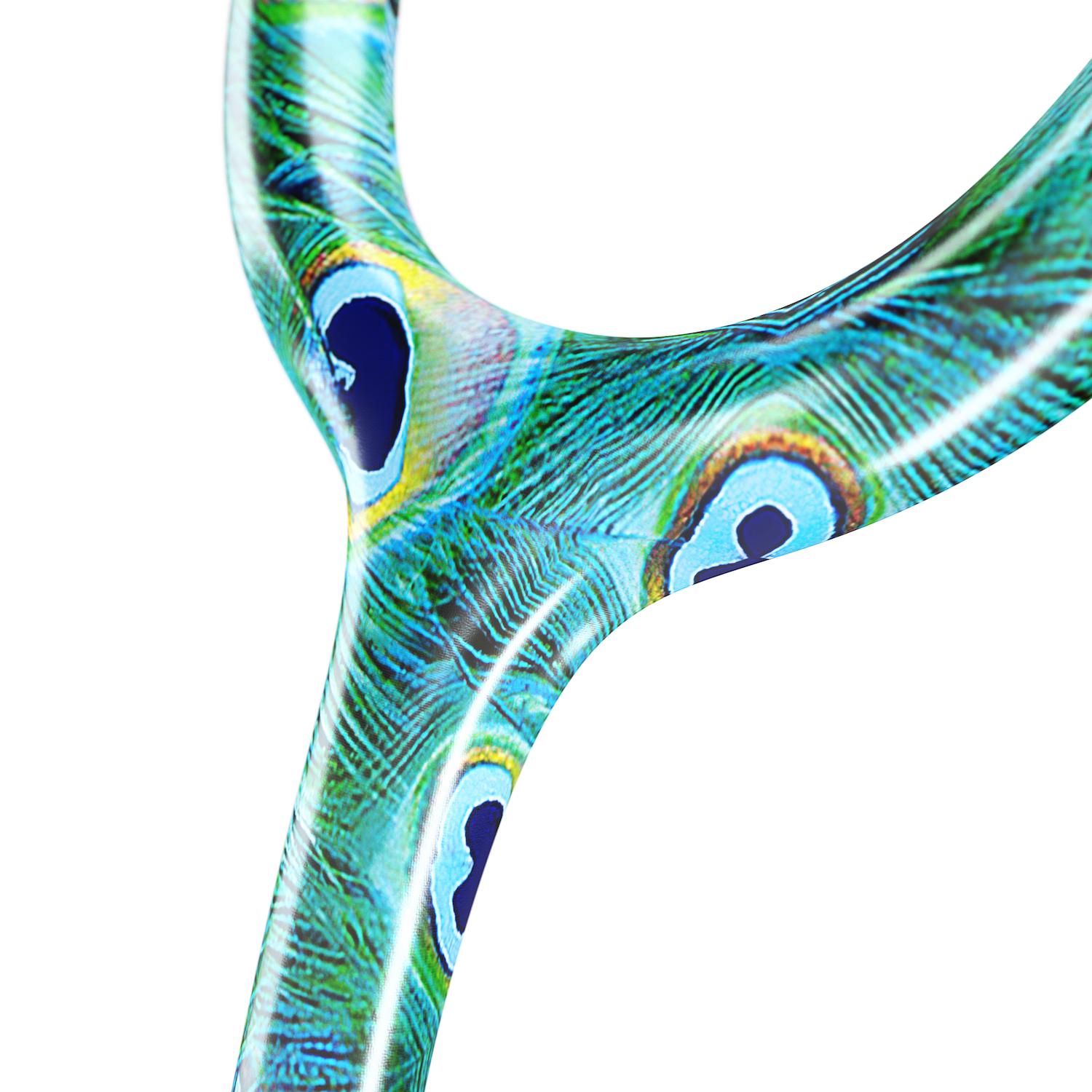 ProCardial® Titanium Adult Cardiology Stethoscope - Peacock/Rose Gold + Case