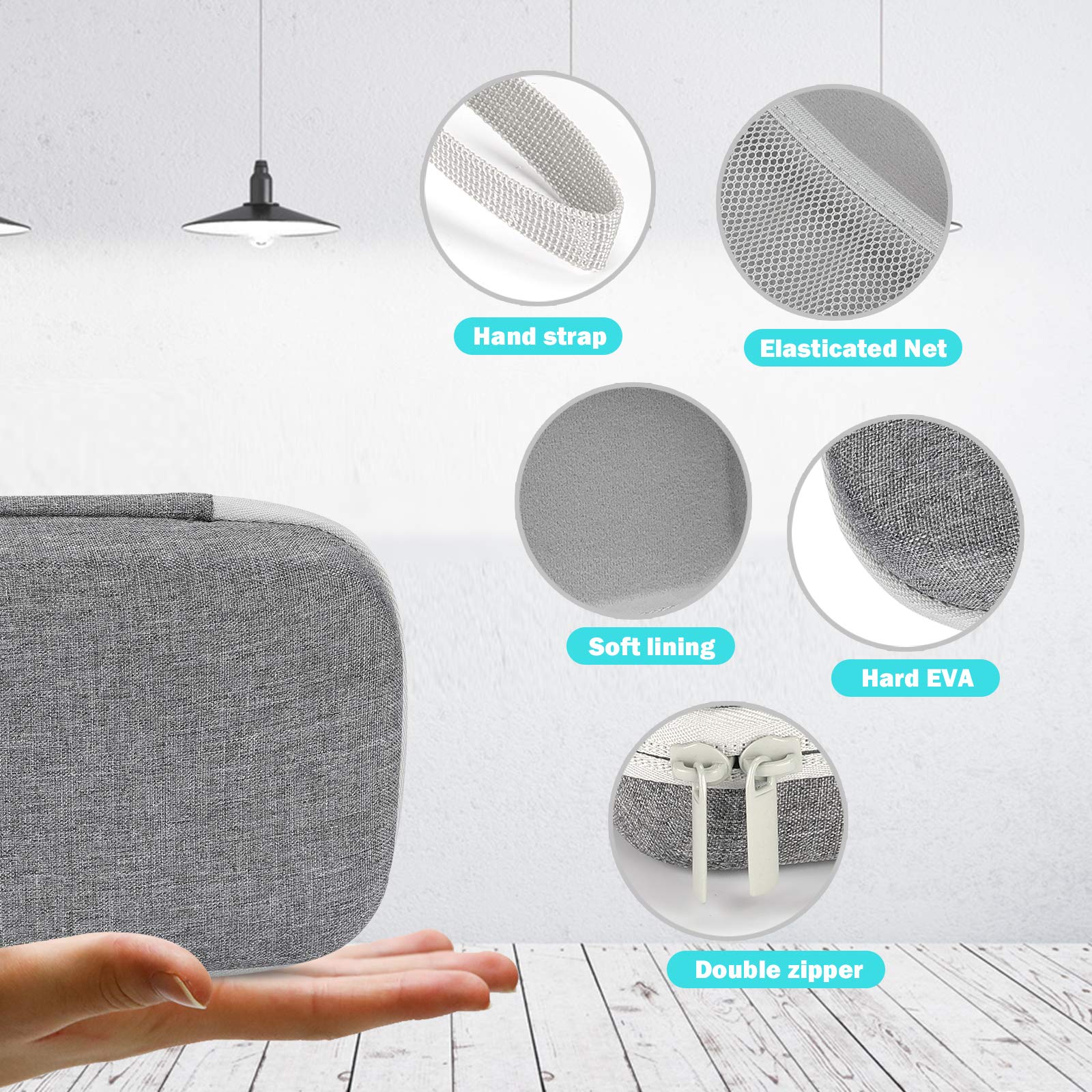 ProCase Stethoscope Case for Littmann Cassic/Omron/ADC/Dixie EMS Stethoscope, Doctor Nurse Ambulance Bag Pouch, Medical Students Accessories-Grey