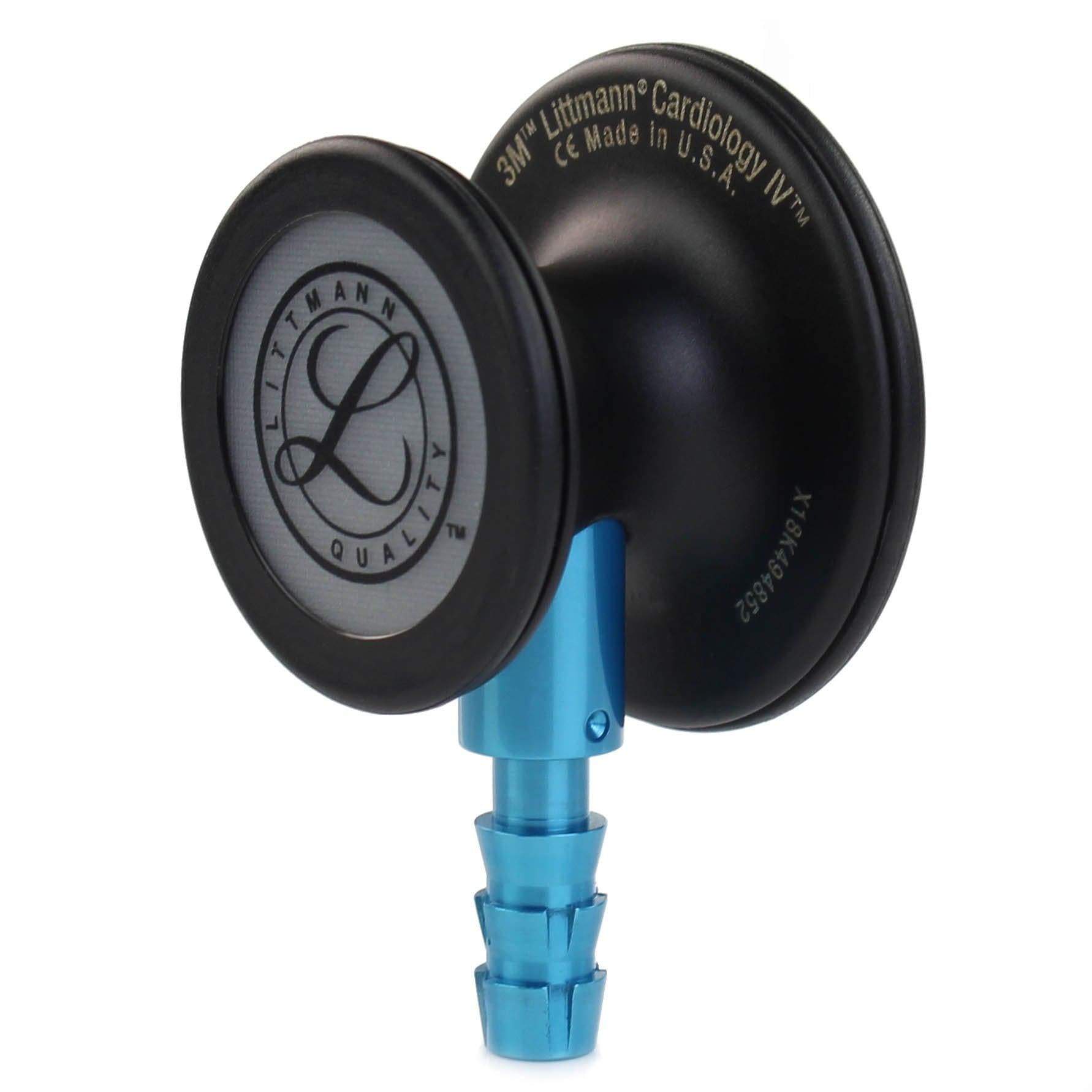 Littmann Cardiology IV Diagnostic Stethoscope: Black & Black - Blue Stem 6201