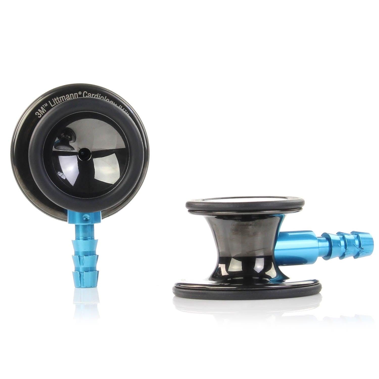 Littmann Cardiology IV Diagnostic Stethoscope: Polished Smoke & Navy - Blue Stem 6202