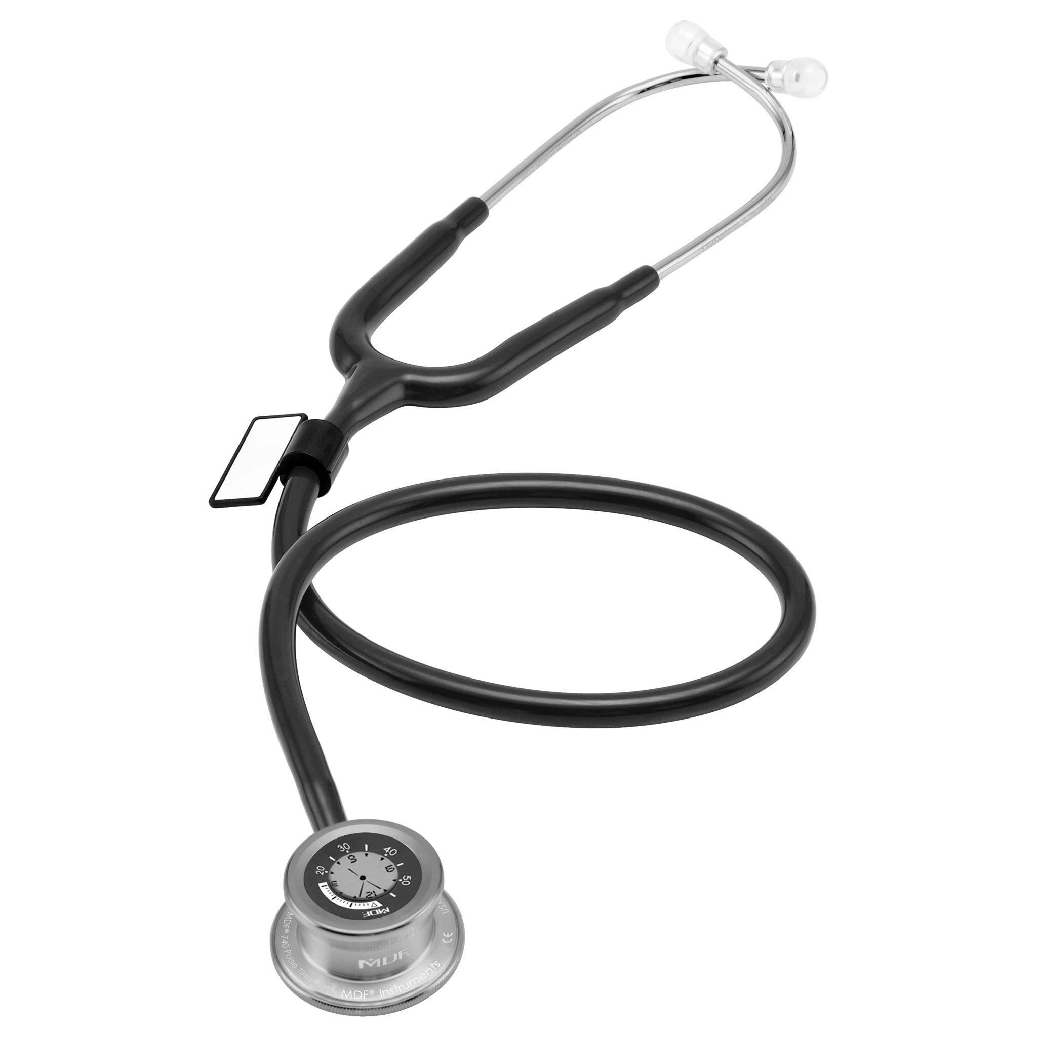 Pulse Time® Stethoscope - Black