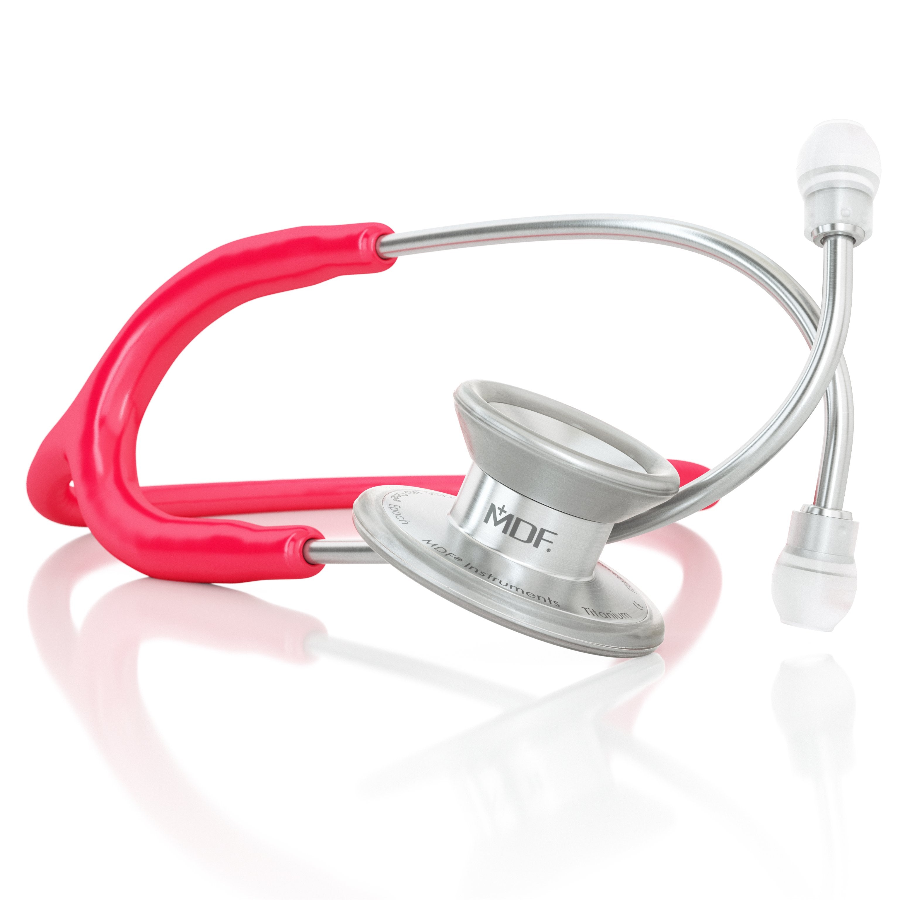 MD One® Epoch® Titanium Adult Stethoscope - Raspberry