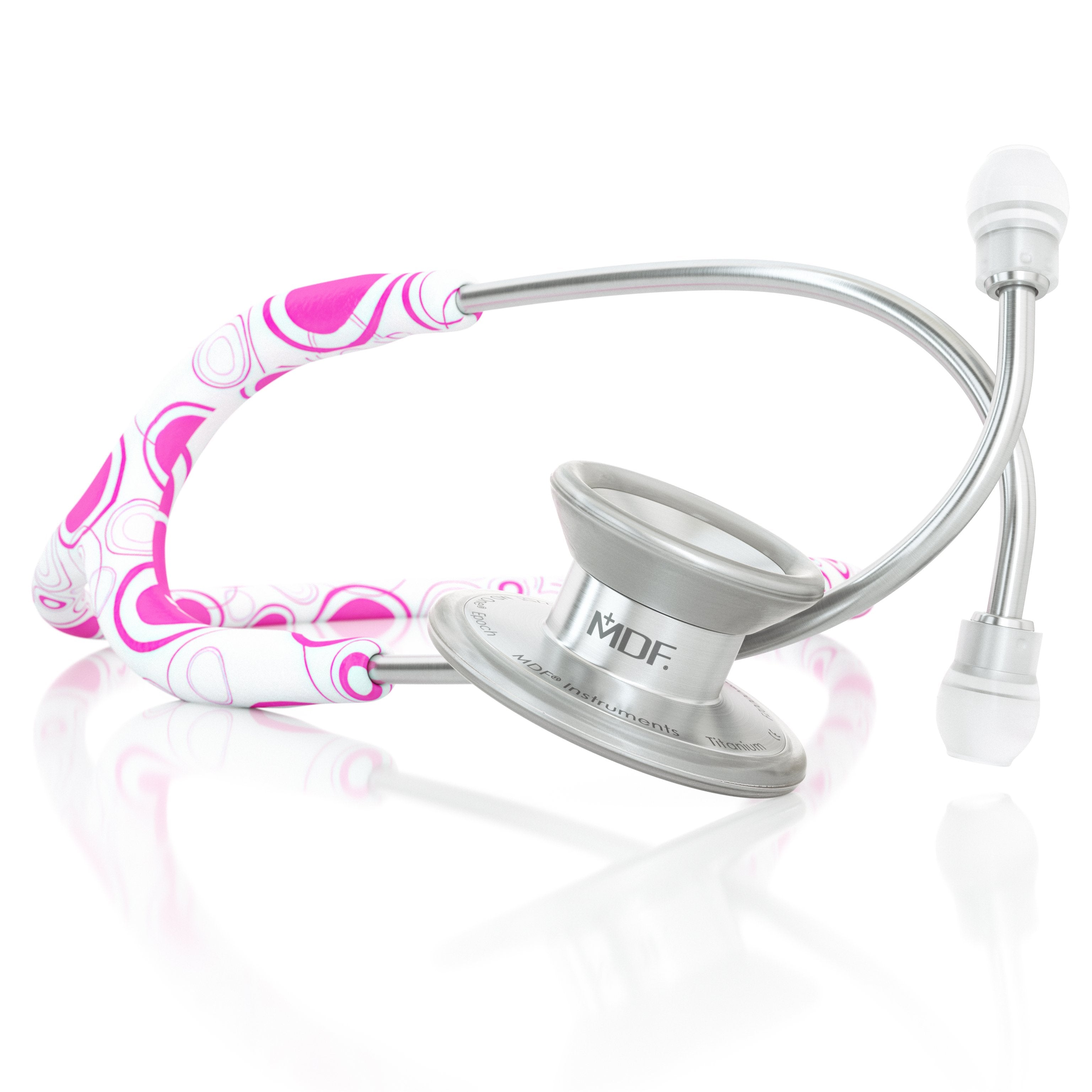 MD One® Epoch® Titanium Adult Stethoscope - Pinkadelic
