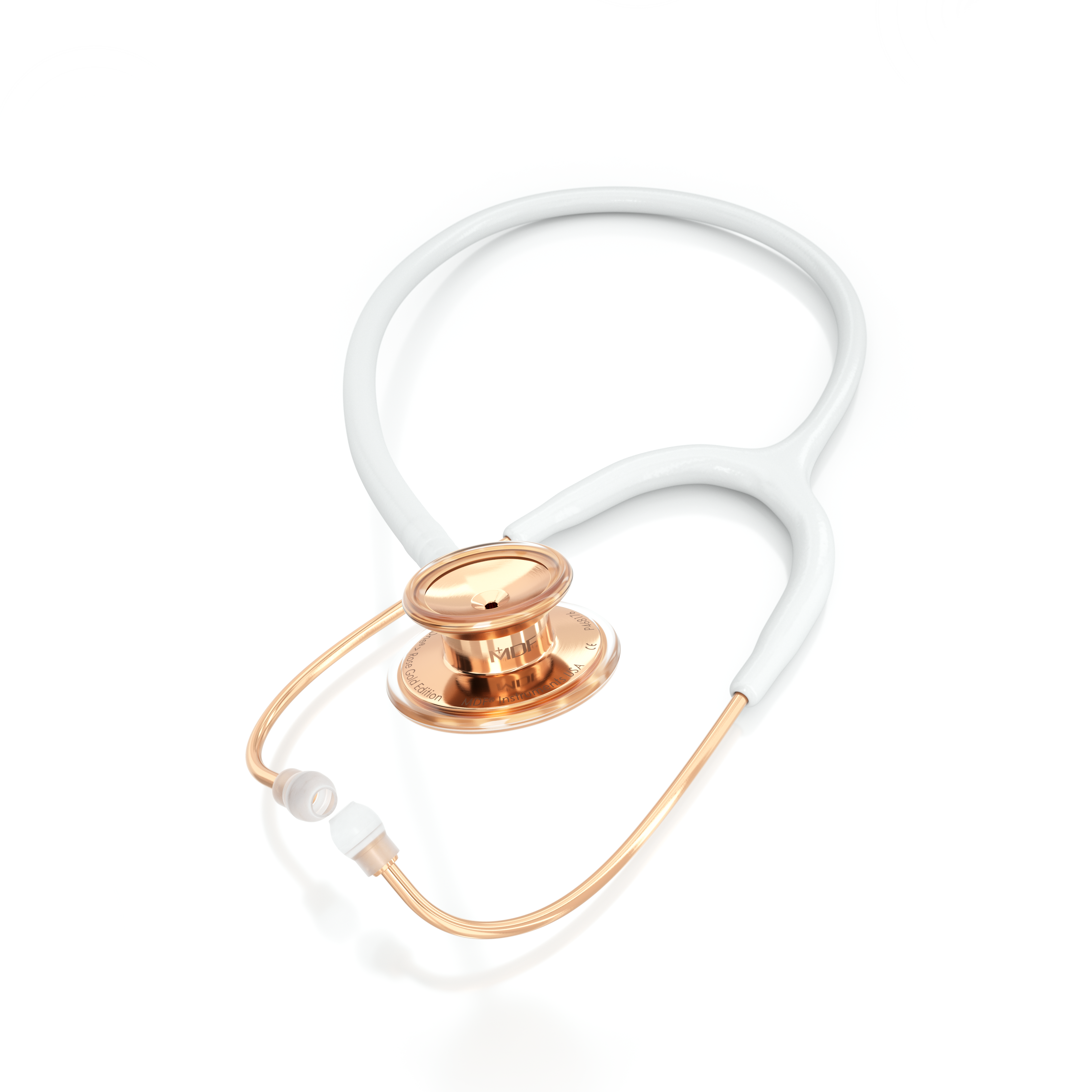 MD One® Adult Stethoscope - White/Rose Gold