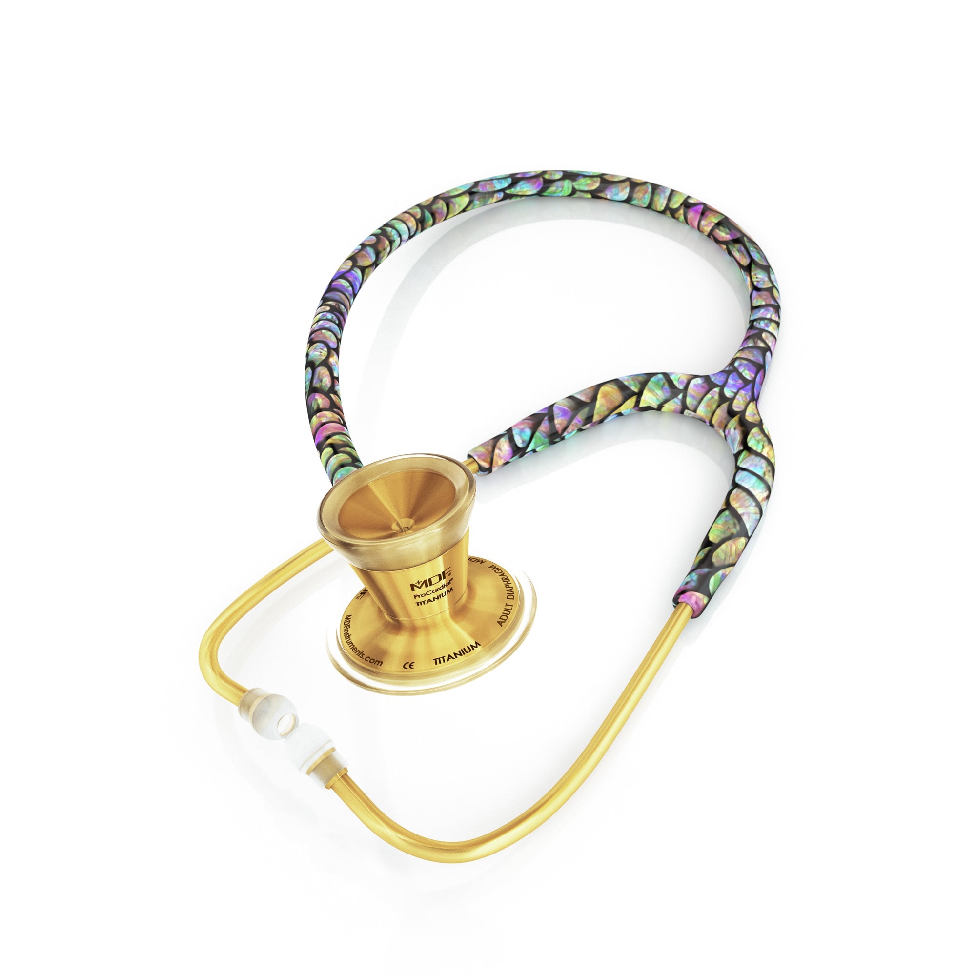 ProCardial® Titanium Adult Cardiology Stethoscope - Mermaid/Gold