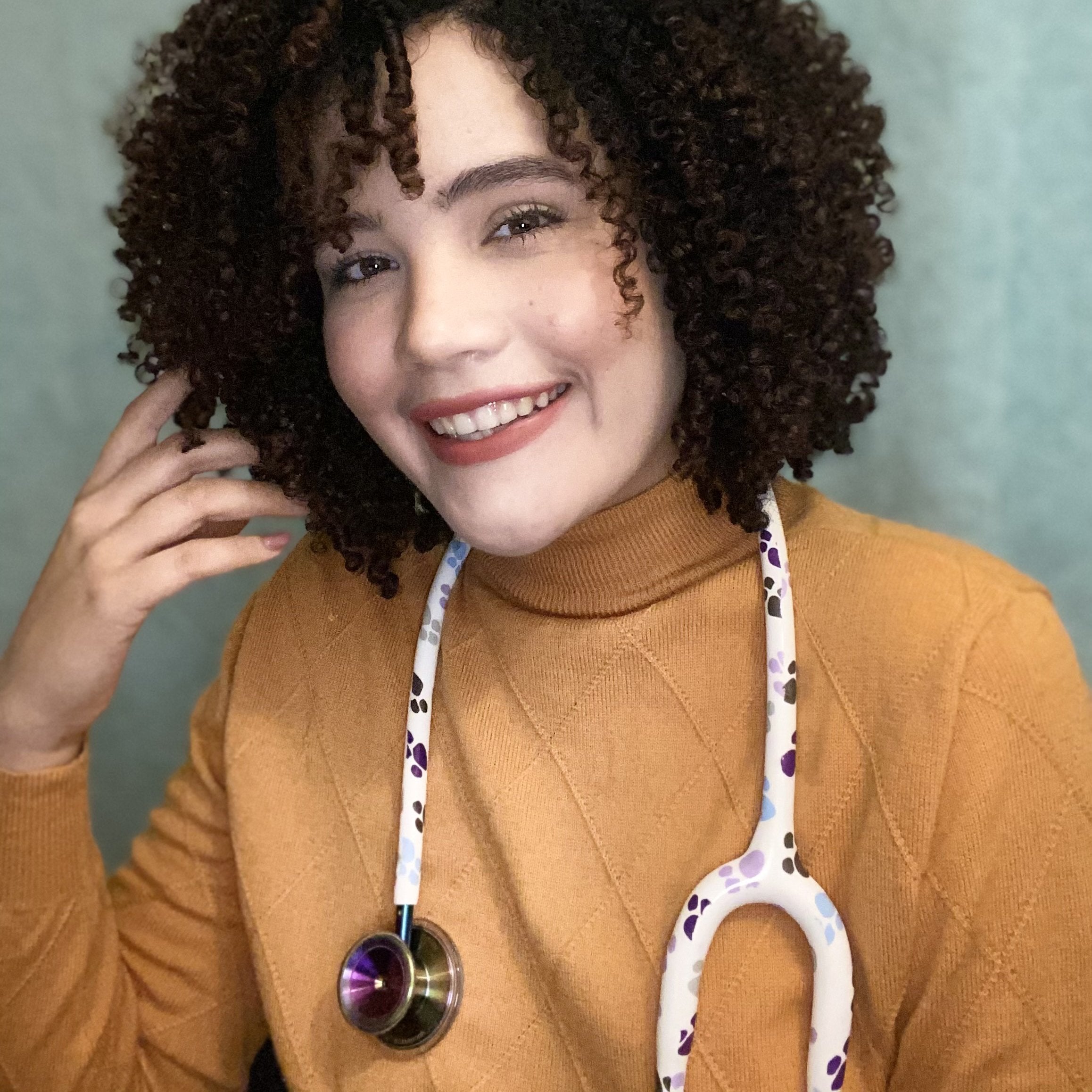 MD One® Epoch® Titanium Adult Stethoscope - Paws + Travel Case