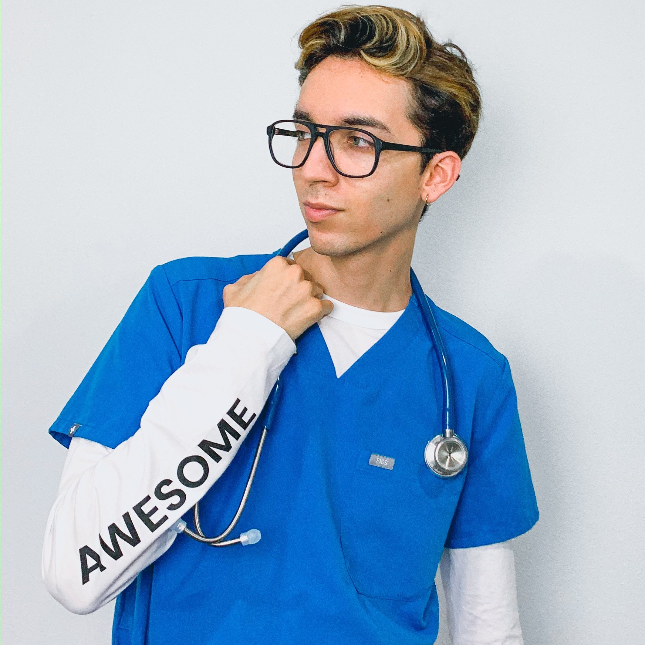 ProCardial® Titanium Adult Cardiology Stethoscope - Navy Blue